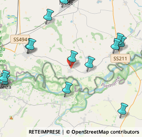 Mappa 27030 Suardi PV, Italia (5.9455)