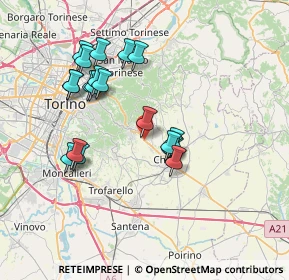 Mappa Fermata 2868 - LEONCAVALLO, 10025 Pino Torinese TO, Italia (6.844)