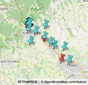 Mappa SS 10 KM. 12+400, 10025 Pino Torinese TO (1.6995)