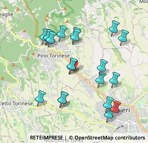 Mappa SS 10 KM. 12+400, 10025 Pino Torinese TO (1.988)