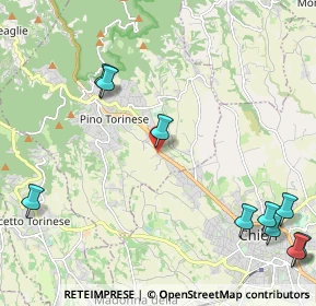 Mappa SS 10 KM. 12+400, 10025 Pino Torinese TO (3.10182)
