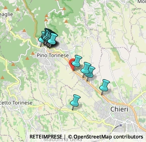 Mappa SS 10 KM. 12+400, 10025 Pino Torinese TO (1.7235)