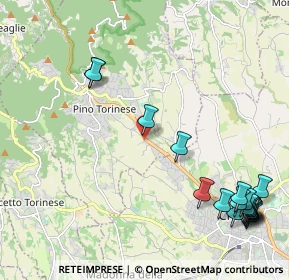 Mappa SS 10 KM. 12+400, 10025 Pino Torinese TO (2.93211)