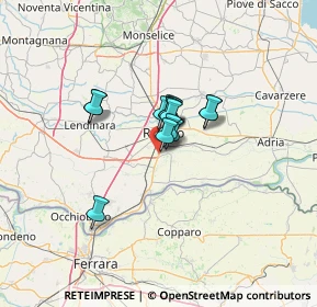 Mappa Viale della Cooperazione, 45100 Punto 13 RO, Italia (7.15643)