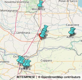 Mappa Viale della Cooperazione, 45100 Punto 13 RO, Italia (18.63417)