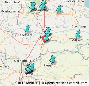 Mappa Viale della Cooperazione, 45100 Punto 13 RO, Italia (18.9625)