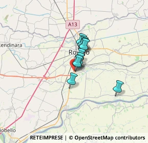 Mappa Viale della Cooperazione, 45100 Punto 13 RO, Italia (3.48273)