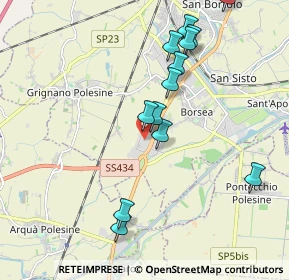 Mappa Viale della Cooperazione, 45100 Punto 13 RO, Italia (2.86)