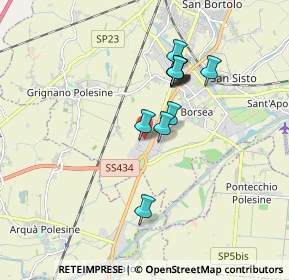 Mappa Viale della Cooperazione, 45100 Punto 13 RO, Italia (1.41727)