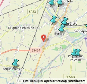 Mappa Viale della Cooperazione, 45100 Punto 13 RO, Italia (3.32294)