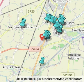 Mappa Viale della Cooperazione, 45100 Punto 13 RO, Italia (1.598)