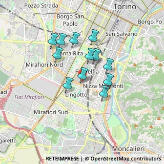Mappa Via Albenga, 10134 Torino TO, Italia (1.44583)