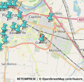 Mappa Via Emilia Parmense, 29122 Piacenza PC, Italia (3.27267)