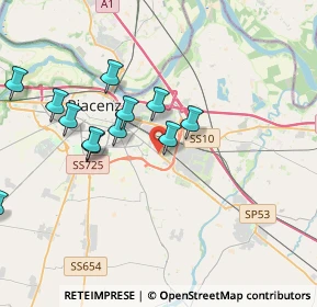 Mappa Via Emilia Parmense, 29122 Piacenza PC, Italia (3.79667)