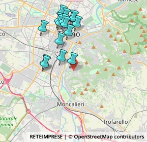 Mappa Strada Comunale di Cavoretto, 10133 Torino TO, Italia (4.03722)