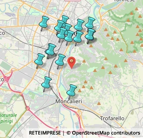 Mappa Strada Comunale di Cavoretto, 10133 Torino TO, Italia (3.41118)
