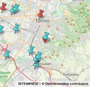 Mappa Strada Comunale di Cavoretto, 10133 Torino TO, Italia (5.44667)