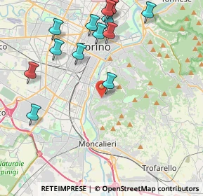 Mappa Strada Comunale di Cavoretto, 10133 Torino TO, Italia (4.81154)