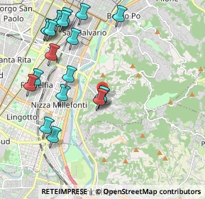 Mappa Strada Comunale di Cavoretto, 10133 Torino TO, Italia (2.363)