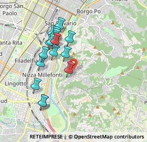 Mappa Strada Comunale di Cavoretto, 10133 Torino TO, Italia (1.77)