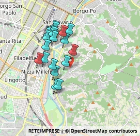 Mappa Strada Comunale di Cavoretto, 10133 Torino TO, Italia (1.557)
