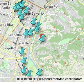 Mappa Strada Comunale di Cavoretto, 10133 Torino TO, Italia (2.63)