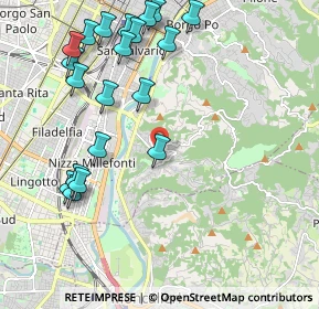 Mappa Strada Comunale di Cavoretto, 10133 Torino TO, Italia (2.432)