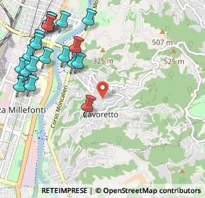 Mappa Strada Comunale di Cavoretto, 10133 Torino TO, Italia (1.3465)