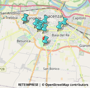 Mappa Via Carlo Cattaneo, 29122 Piacenza PC, Italia (1.53636)