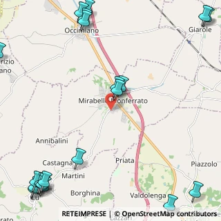 Mappa Via XX Settembre, 15040 Mirabello Monferrato AL, Italia (3.6555)