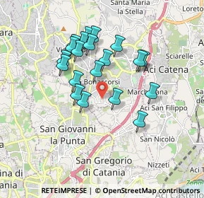 Mappa Via Cerza Grossa, 95020 Aci Bonaccorsi CT, Italia (1.761)