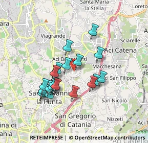 Mappa Via Cerza Grossa, 95020 Aci Bonaccorsi CT, Italia (1.747)