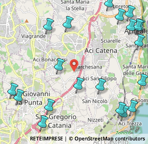 Mappa Via Giovanni Buttà, 95028 Maugeri CT, Italia (3.4545)