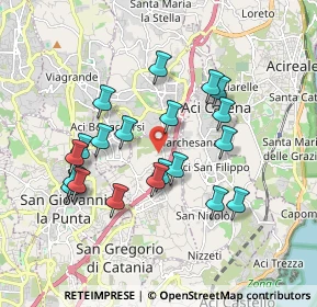 Mappa Via Giovanni Buttà, 95028 Maugeri CT, Italia (1.9145)