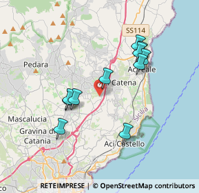 Mappa Via Giovanni Buttà, 95028 Maugeri CT, Italia (3.74091)