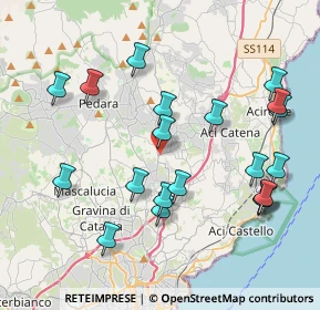 Mappa Via per Aci Bonaccorsi, 95037 San Giovanni La Punta CT, Italia (4.828)