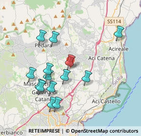 Mappa Via per Aci Bonaccorsi, 95037 San Giovanni La Punta CT, Italia (4.29571)