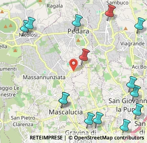 Mappa Via Marettino, 95030 Mascalucia CT, Italia (3.34286)