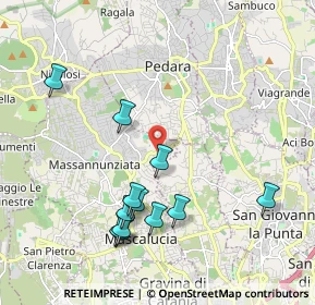 Mappa Via Marettino, 95030 Mascalucia CT, Italia (2.36083)