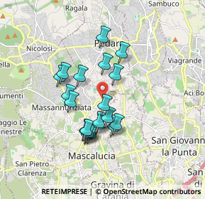 Mappa Via Marettino, 95030 Mascalucia CT, Italia (1.624)