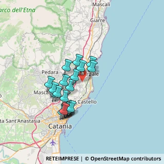 Mappa Via Cervino, 95024 Acireale CT, Italia (6.7205)