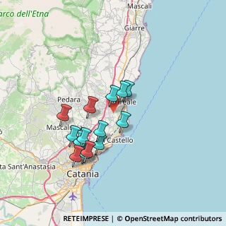 Mappa Via Cervino, 95024 Acireale CT, Italia (6.86857)