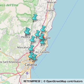 Mappa Via Cervino, 95024 Acireale CT, Italia (6.25909)