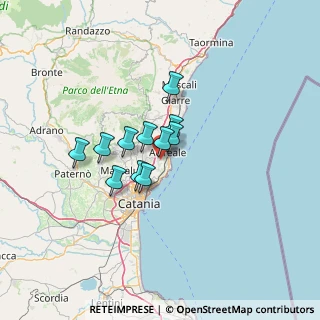Mappa Via Cervino, 95024 Acireale CT, Italia (9.55273)