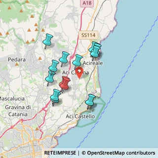 Mappa Via Cervino, 95024 Acireale CT, Italia (3.386)