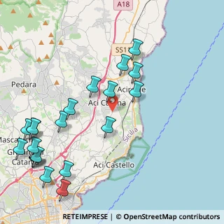 Mappa Via Cervino, 95024 Acireale CT, Italia (5.9125)