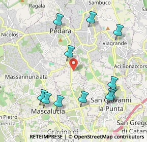 Mappa Via Francicanava, 95030 Tremestieri etneo CT, Italia (2.54545)