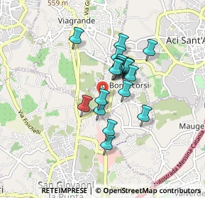 Mappa Via Pietro Mascagni, 95020 Aci Bonaccorsi CT, Italia (0.693)