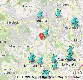 Mappa Via Vecchia Pino, 95030 Mascalucia CT, Italia (3.12375)