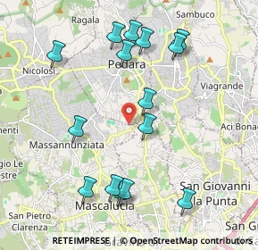 Mappa Via Vecchia Pino, 95030 Mascalucia CT, Italia (2.434)